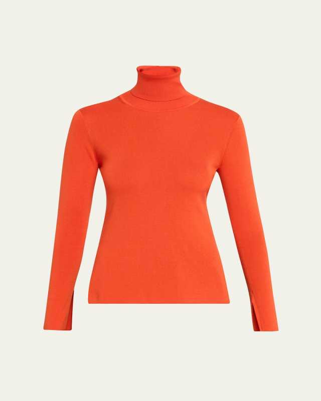 Kiana Silk-Cotton Turtleneck Sweater